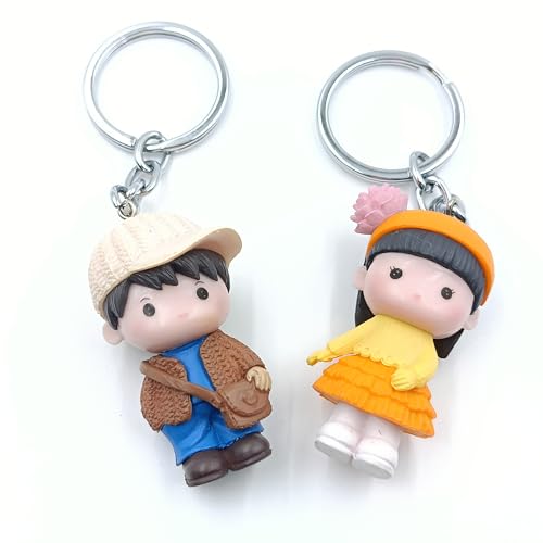 Image of Cute Couple Keychain for Boyfriend and Girlfriend | Keychain for lovers | Cute Couple Gift for Loved Ones, Friends, or Special Occasions, anniversary gift