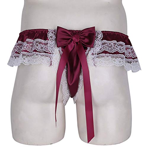 Underwear Lace Briefs Open Mens Thong Panties Butt G-String Low Sissy Sexy Sexy for Women Lingerie Set2