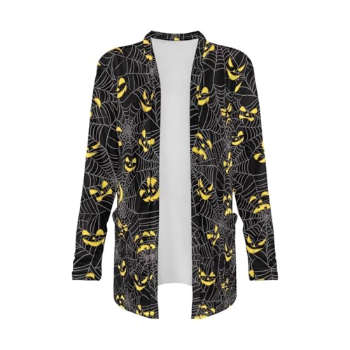 Image of Women's Lightweight Cardigans with Pockets Trendy Long Sleeve Open Front Cardigan Casual Tops Jackets Fall Oufits S-2XL