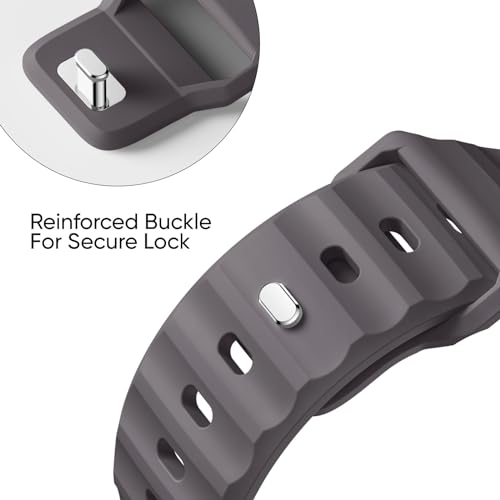 Image of Sport Bands 6-Pack Compatible with Apple Watch Ultra 3 /2 Band 49mm 46mm 45mm 44mm 42mm, Wide Soft Silicone Wristbands Waterproof Strap Men for iWatch Series 11 10 9 8 7 6 5 4 3 SE Ultra