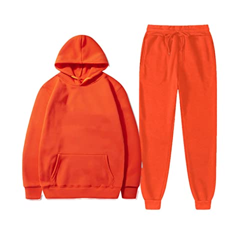 Survêtement à capuche homme Kiioouu ensemble sweat et pantalon de jogging noir taille L