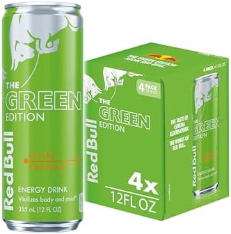 Red Bull Green Edition Curuba Elderflower Energy Drink, 12 Fl Oz, 4 Cans