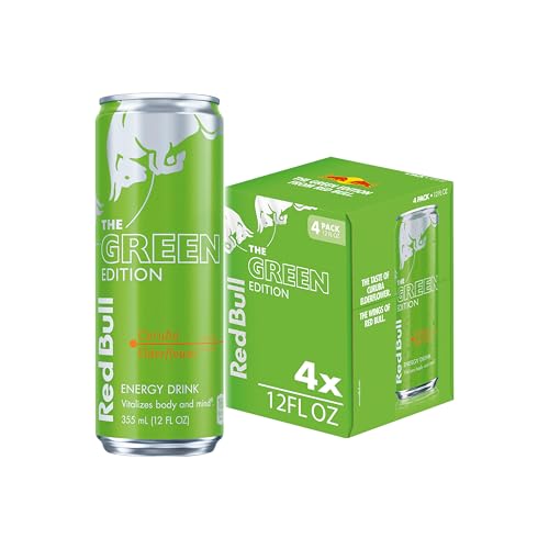 Red Bull Green Edition Curuba Elderflower Energy Drink, 12 Fl Oz, 4 Cans
