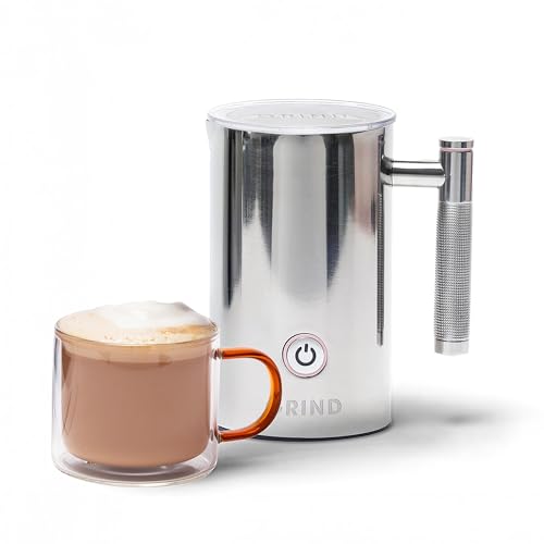 Grind Two Milk Frother 3-in-1 for Hot and Cold Beverages Barista Quality Suitable for Latte Flat White Hot Chocolate Cappuccino 1 Year Warranty