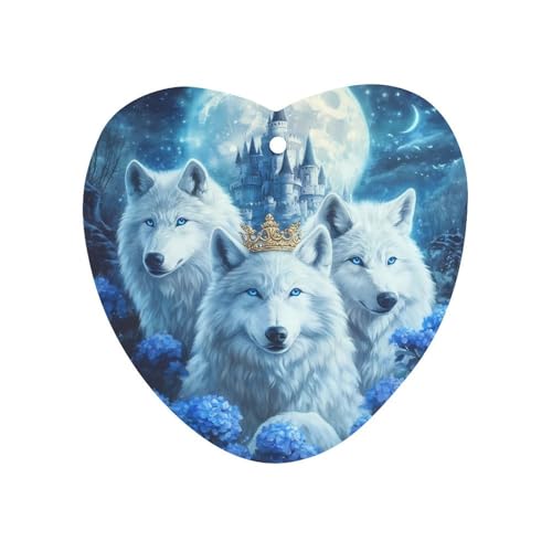 Wolf King Flower Car Air Freshener Hanging Aromatherapy Tablets for Car Accessories Love form