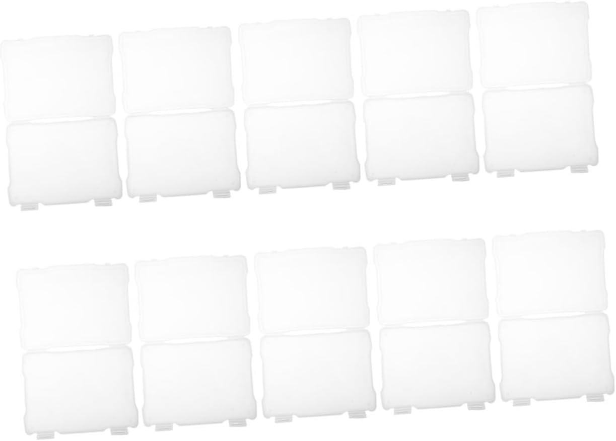 DOITOOL 10pcs Portable Photo Storage Boxes Crafts Organizer with Lids Compact and Lightweight Case for Photos Postcards Jewelry and Items Tidy Spaces
