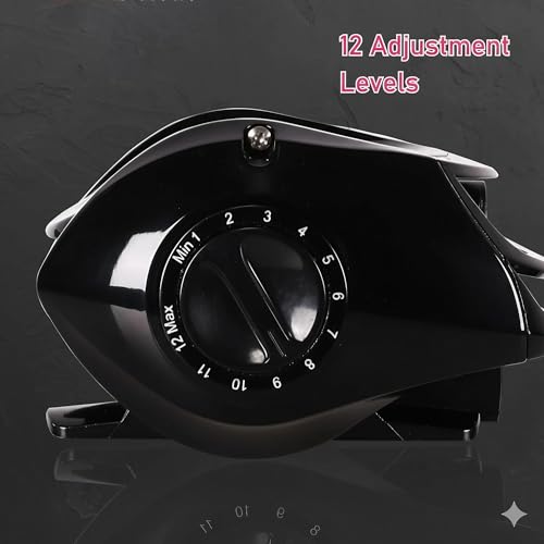 Reel Baitcasting Metal + Nylon SylvanFlux SDL04 7.2:1 Alta Velocidad, Doble Freno Magnético, Drag 8kg, Para Mano Izquierda miniatura 5