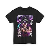 Yu Yu Anime Hakusho Shirt Yusuke Kuwabara Kurama Hiei Anime Gift Hakusho Tee Anime T-Shirt 90s Anime Tee M-1 Black