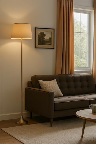 LANITIVE Brass Metal Floor Lamp - Image 3