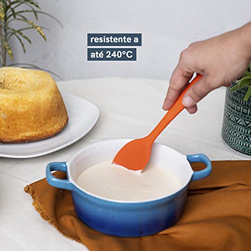 Espátula de Silicone Redonda Pequena - Oikos