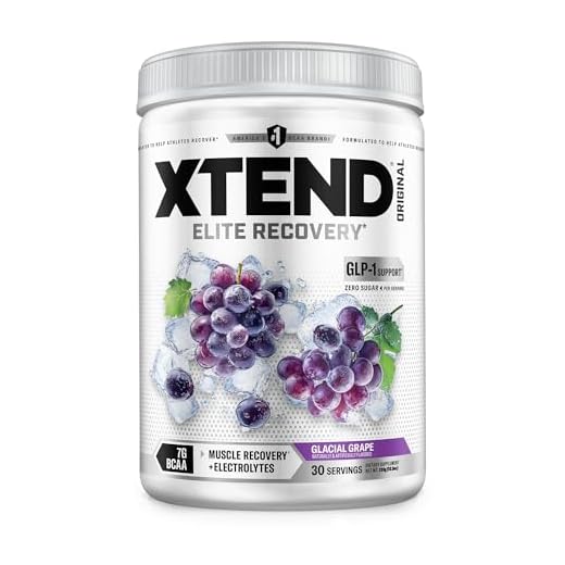 XTEND Original BCAA Powder Glacial Grape | Sugar Free Post Workout Muscle Recovery Drink with Amino Acids | 7g BCAAs for Men & Women | 30 Servings