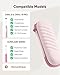 Electric Toothbrush Travel Case for Oral B/Oral-B Pro/Phlips Sonicare, Waterproof Portable Toothbrush Protective Storage Bag with Mesh Pocket Covers Protection (Pink)