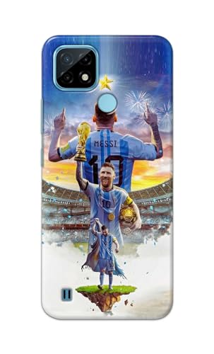 Image of Printed Hard Back Cover for Realme C21 Back Cover (Famous Football Player -J2) -190724(EA)