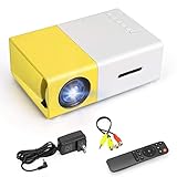 Mini Projetor, Full HD 1080P 80 polegadas Display Adequado, Projetor de Portátil, Projetor para ios, Android, Windows