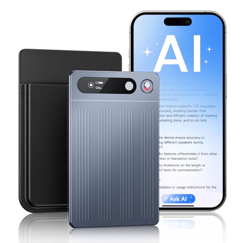 Image of AI Voice Recorder, Note Voice Recorder with No Subscription, AI Transcription, Summarize, Translation with 147 Languages, Smart Noise Cancellation, App Control, 64GB Audio Recorder for Meetings Calls