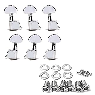 Healifty Lot de 6 chevilles 3L3R scellées pour guitare électrique – Mécaniques chromées avec vis de montage, viroles… - Les Beatles, Paul McCartney, John Lennon, RIngo Starr, George Harrison Healifty Lot de 6 chevilles 3L3R scellées pour guitare électrique - Mécaniques chromées avec vis de montage, viroles… – Image 7