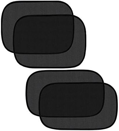 Pulaisen Car Window Shade - Sunshade for Car Side Window Clings - 80GSM UPF50+ Blocks Over 99% of Harmful UV Rays - Baby Side Window Car Sun Shades 20"x 12" and 19"x 14" (20"x12"&19"x14")