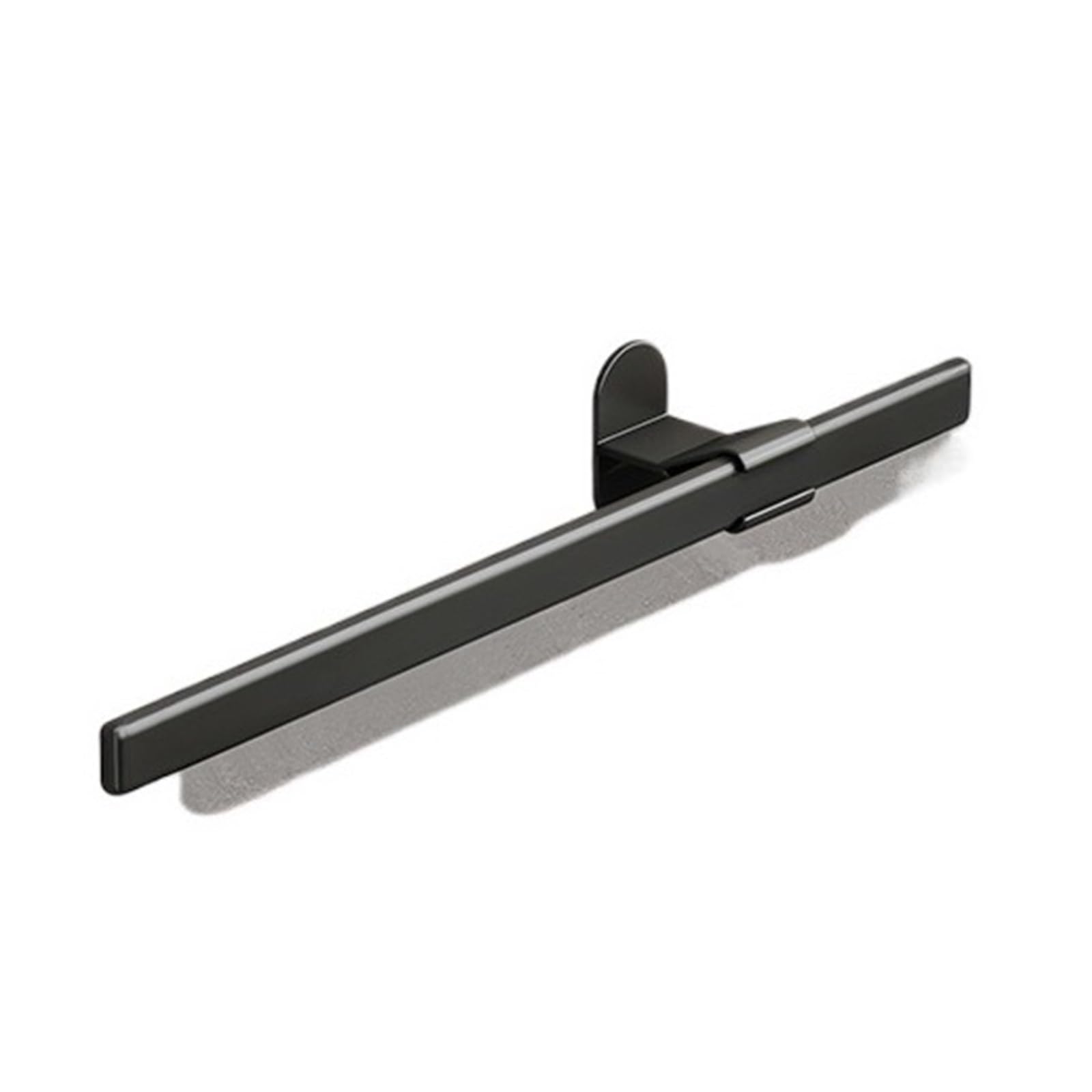30cm/40cm Metal Towel Rack Creative Self-adhesive Hanger Holder Bar No Drilling Wall Mount Bathroom Shelf Easy Maintenance(Black-30cm)