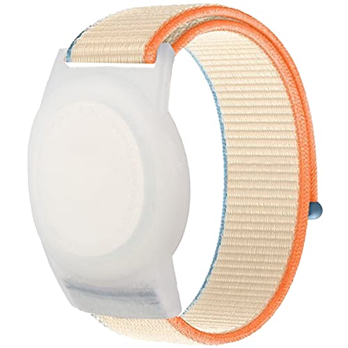 Image of Kids Wristband Compatible with Apple AirTag, Protective Case for Air Tag GPS Tracker Holder with Nylon Bracelet, Adjustable Anti Lost Watch Band for Toddler Child Elder