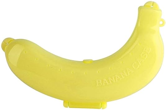Banana Protector Box, Cute 3 Colors Fruit Holder Case Lunch Container Storage New Banana Box Yellow