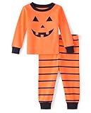 The Children's Place Baby Toddler, Halloween Pajamas, Cotton, Pumpkin 2 Piece, 5T
