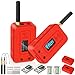 Meshnology 2 Set ESP32 LoRa V3 Module Board with 915 MHz Antenna + 3000mAh Battery + Protect Case - with WiFi Blue Tooth SX1262 CP2102 0.96” OLED Display Type C for Ar duino Meshtastic IOT (N35, Red)