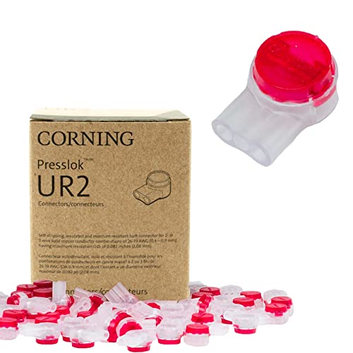 Rebuild Skills Corning UR2 Presslok 100pk Solvent Resistant Splice Terminals for 2 or 3 Insulated Wires, Electrical, Automotive, Oil, Data, Telephone (100)