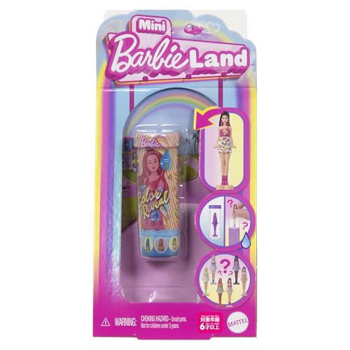 バービー(Barbie) ミニバービーランド カラーリビール サプライズパック 2025 きせかえ人形・ハウス マイクロドール 6歳から ピンク 986A-JCR08