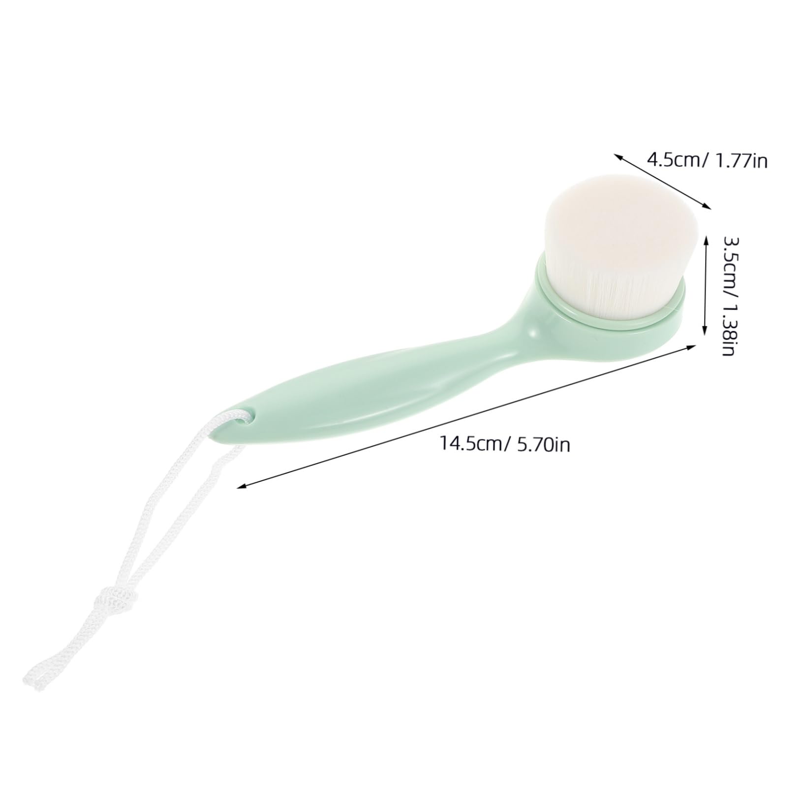 DECOMELODY Face Brush Multipurpose Skincare Tool Makeup Brush Remover Cleaner Extended Handle