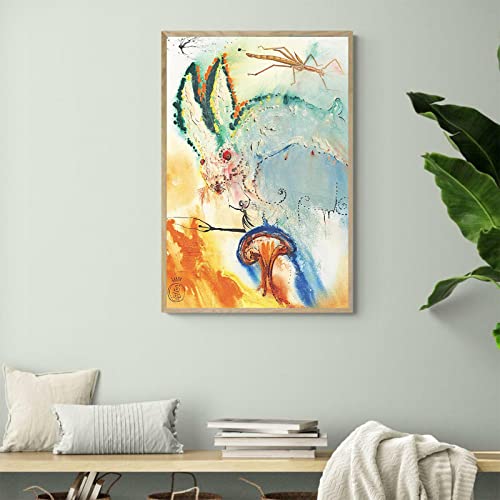 123 Life Salvador Dali Wall Art Prints - Alice In Wonderland Poster - Surrealism Painting Modern Canvas Picture For Living Room Bedroom Home Decor Unframed (Alice In Wonderland,30X45Cm/12X18In) #TOP3