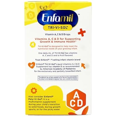 Enfamil Tri-Vi-Sol Vitamins A, D & C Supplement Drops for Infants, 50 mL