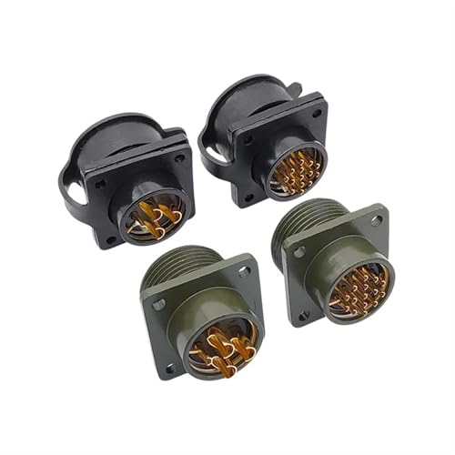 Conectores YD28 4pin 3P+E YD28K15T con enchufe negro protector de metal 3