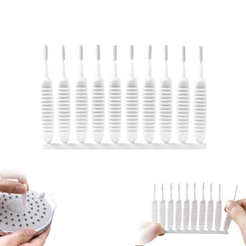 Image of Gap Hole Anti-Clogging Cleaning Brush, 2026 Upgrade Shower Head Brush Shower Head Cleaning Brush Shower Head Cleaner Tool Multifunctional Shower Head Cleaning Brushes for Household Bathroom (10Pack)