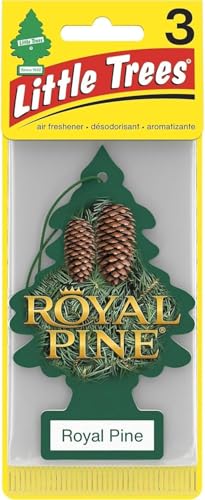 Image of LITTLE TREES Car Air Freshener | Hanging Paper Tree for Home or Car | Royal Pine | 3 Pack