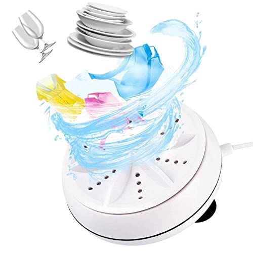 EasyWash™ 2in1 kompakte USB Mini Waschmaschine Spülmaschine, Tragbare Ultraschall Camping Mobile Reisewaschmaschine Geschirrspüler