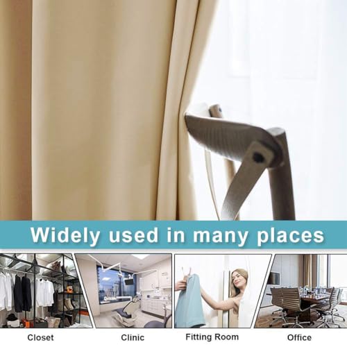 PONY DANCE Hotel Room Divider Curtain - Extra Wide Eyelet Privacy Thermal Insulated Drape, Super Soft Energy Saving, 180 x 108 Inch, Biscotti Beige - Image 5