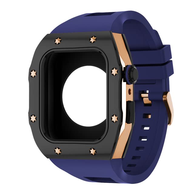 Kit de modification luxe pour Apple Watch 45mm en métal agate