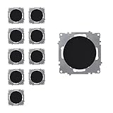 OneKeyElectro Set: 10x Ein-Aus-Lichtschalter Set, Lichtschalter Unterputz, matt-Antifingerprint, Schutzart IP20, 230V/16A, ohne Rahmen - schwarz