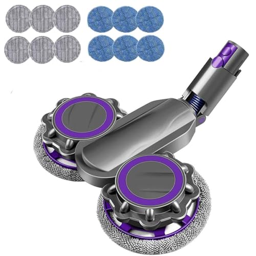 ZahoTse Electric Cleaner Head Set Compatible with Dyson V15 / V7 / V8 / V10 / V11 Stick Vacuum Sweeping Machine Wet and Dry Dual-use Suction Head Adaptation Cordless Vacuum Cleaner Attachment（X003）