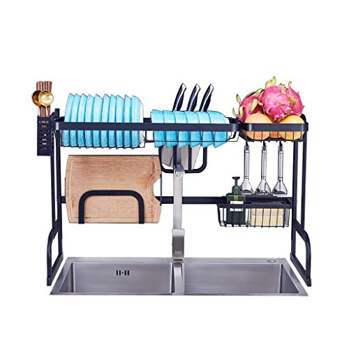 Égouttoir à vaisselle ergonomique avec support d'ustensiles - 2