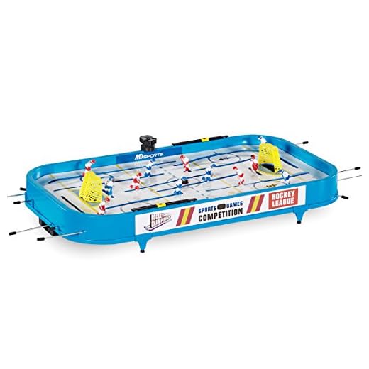 MD Sports Rod Hockey Table Game, 36”, Lightweight Table Top - Stick Hockey with 2 Pucks - Fun, Portable Arcade Games and Accessories for Kids and Adults