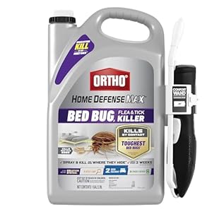 Ortho Home Defense Max Bed Bug, Flea & Tick Killer with Comfort Wand – Also Kills Bed Bug Eggs, Ready-to-Use, Indoor Pest Control Spray, 1 gal.