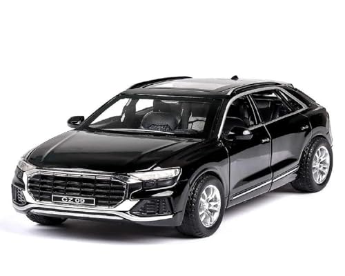 Image of LONGMIRE Metal Pull Back Diecast Car Pull Back Model with Sound Light Boys Gifts Toys for Kids Pack of 1, Multicolor (1:32 AODI Q8)