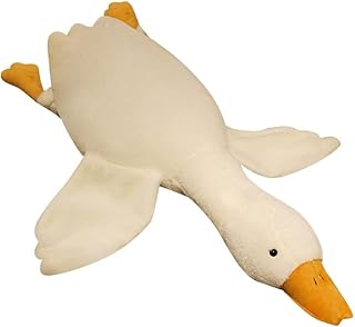 Agatige Big White Goose Stuffed Animal Toy Cute Soft Hugging Pillow for Kids Girls Gift(50cm)
