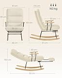 Zoom IMG-2 songmics home poltrona a dondolo Zoom IMG-2 songmics home poltrona a dondolo