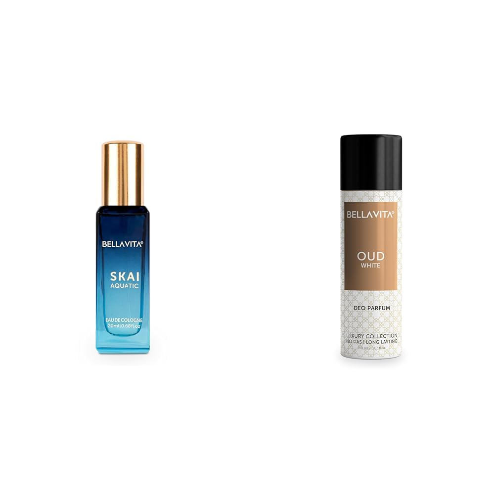 Bella Vita Luxury Skai Aquatic Unisex Eau De Cologne OUD WHITE No Gas Body Deodorant Parfum For Men With Orange Fressia & Tobaccowoody Long Lasting Body Perfume DEO 150 Ml-image-48