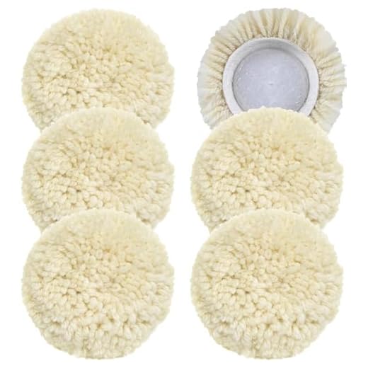 Natural Wool Buffing Pads 6 Pack
