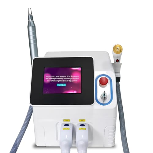 Dispositivo profesional para depilación láser a diodo 2 en 1, cuerpo gris, con manipulador láser a picosegundos, quita tatuajes y lentes, depilación segura como en salones, certificado CE Dispositivo profesional para depilación láser a diodo 2 en 1, cuerpo gris, con manipulador láser a picosegundos, quita tatuajes y lentes, depilación segura como en salones, certificado CE