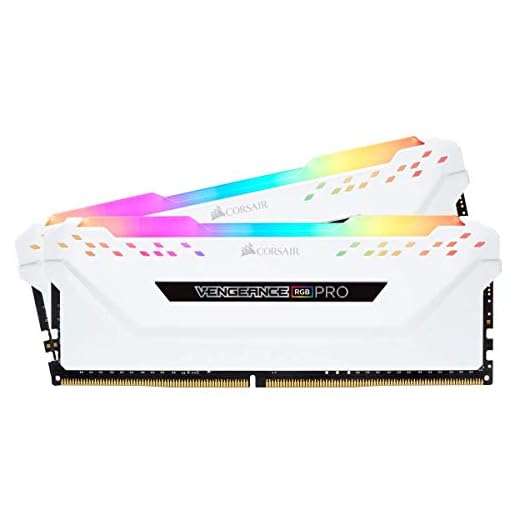 Corsair Vengeance RGB PRO 16GB (2x8GB) DDR4 2666MHz C16 XMP 2.0 Enthusiast RGB LED Illuminated Memory Kit - White
