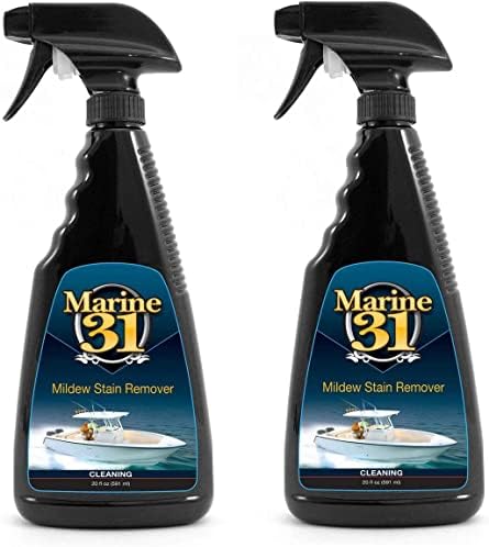 Marine 31 Mildew Stain Remover & Cleaner - Marine & Boat, Home & Patio, Bathroom & Shower Cleaner, 20oz. - 2-pack